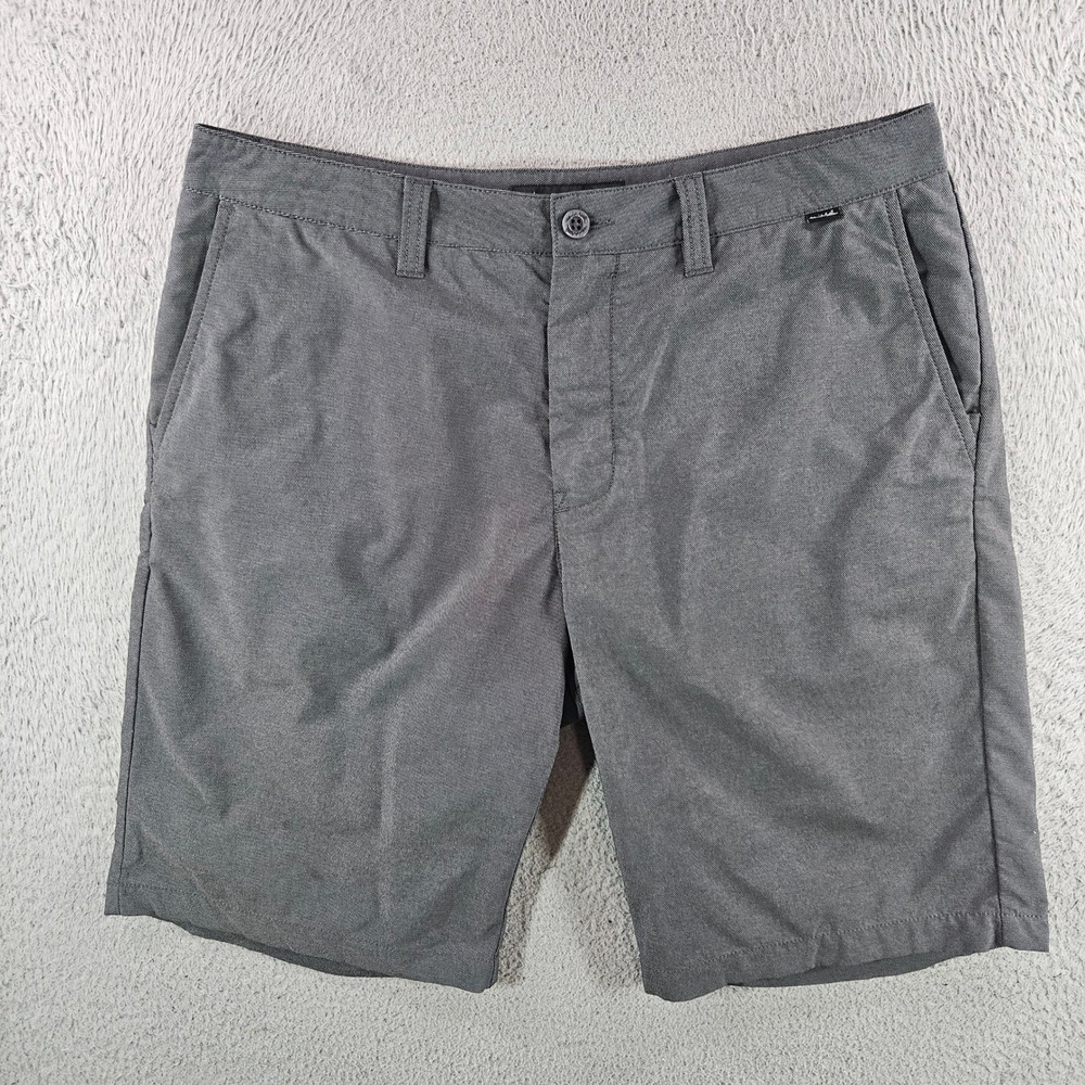 Travis Mathew Mens Grey Heather Performance Golf Shorts Size 34 Stretch Casual